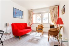 Luxurious 2-person, 1 bedroom apartment in Paris 6th, in Saint-Placide for short term stays