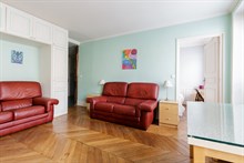 Location meublée mensuelle d'un appartement de 3 pièces avec 2 chambres pour 5 à Montparnasse Paris 14ème arrondissement
