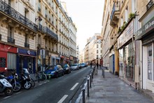 Location meublée temporaire d'un appartement de 2 pièces avec balcon filant pour 2 ou 4 personnes rue Sedaine à Bastille Paris 11ème
