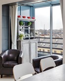 Location meublée confortable d'un F2 refait à neuf pour 2 personnes avec véranda et vue panoramique aux Gobelins Paris 13ème