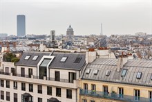 Appartement de 2 pièces à louer meublé pour 2 personnes avec véranda et vue panoramique aux Gobelins Paris 13ème arrondissement