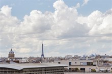 Location meublée à la semaine d'un F2 agréable pour 2 ou 4 personnes avec balcon filant aux Gobelins Paris 13ème arrondissement