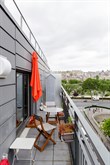 Studio alcôve confortable pour 4 personnes à louer en courte durée avec terrasse et vue Tour Eiffel à bir Hakeim Paris 15ème