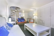 Location meublée en courte durée d'un duplex de 2 pièces pour 2 ou 4 personnes à Denfert Rochereau Paris 14ème arrondissement