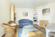 Location meublée mensuelle d'un F2 confortable pour 4 personnes à Odéon Paris 6ème