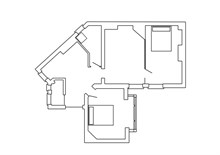 Location meublée temporaire d'un appartement de 3 pièces avec 2 chambres doubles avenue de Saxe Paris 7ème
