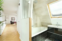 Location meublée confortable d'un appartement de 2 pièces dans le Village d'Auteuil Paris 16ème arrondissement
