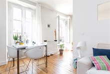 Location meublée mensuelle d'un appartement de 2 pièces à Commerce Paris 15ème arrondissement