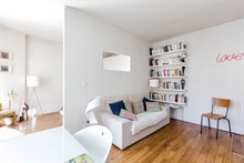 Location meublée mensuelle d'un appartement de 2 pièces à Commerce Paris 15ème arrondissement