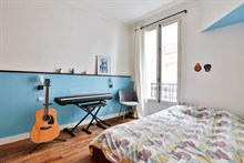 Location meublée de courte durée d'un appartement de 2 pièces pour 3 à Montmartre, Jules Joffrin, Paris 18ème