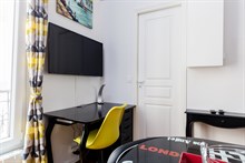 Location meublée mensuelle d'un F2 en mezzanine pour 2 à Alésia Paris 14ème arrondissement