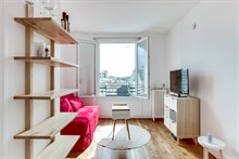 Studio meublé et moderne à louer en courte durée au mois pour 2 personnes à Levallois