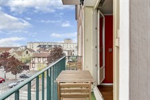 Location meublée temporaire d'un F4 familial avec 3 chambres et balcon à La Garenne Colombes