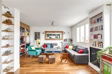 Location meublée à la semaine d'un appartement familial confortable avec 3 chambres et balcon à La Garenne Colombes
