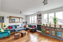 A louer en courte durée au mois appartement de standing familial avec 3 chambres et balcon à La Garenne Colombes