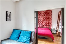 Location meublée en courte durée d'un appartement de 2 pièces confortable pour 2 en face des Buttes Chaumont Paris 19ème