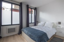 Location meublée saisonnière d'un loft refait à neuf avec 2 chambres pour 6 personnes à Charles Michels Paris 15ème arrondissement