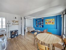 Location meublée mensuelle d'un F3 refait à neuf et moderne à Montmartre Abbesses Paris 18ème