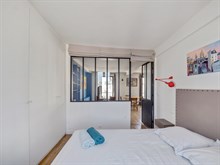 Location meublée au mois d'un appartement de 3 pièces avec 2 chambres à Montmartre Abbesses Paris 18ème