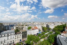 Location studio 35 m2 plein sud, vue panoramique Paris, 12ème étage