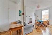 Location meublée bail mobilité avec 2 chambres rue cler Paris 7ème