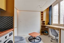 Location meublée mensuelle en courte durée d'un studio confortable à Cadet Saint-Georges Paris 9ème