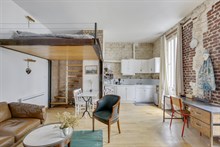 A louer au mois en bail mobilité appartement studio Gambetta Bagnolet en face de Père Lachaise, Paris 20ème arrondissement