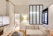 Location meublée mensuelle en alcôve d'un appartement de 2 pièces moderne et confortable à Ecole Militaire Paris 7ème arrondissement