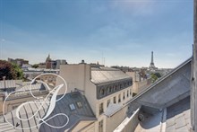 Location meublée mensuelle d'un appartement de 2 pièces au style moderne aux Invalides Paris 7ème