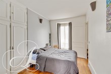 Location meublée confortable d'un appartement de 2 pièces pour bail mobilité à Lamarck Caulaincourt Montmartre Paris 18ème