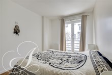 Location meublée mensuelle à l'année d'un appartement de 2 pièces avec balcon et parking aux portes de Paris à Asnières sur Seine
