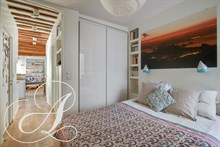 Splendide appartement de 2 pièces à louer en bail mobilité pour 2 à Saint Paul dans le Marais Paris 4ème arrondissement