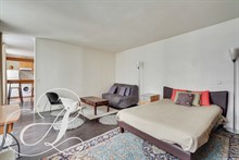 Location meublée mensuelle studio spacieux Paris 8ème arrondissement rue Jean Mermoz