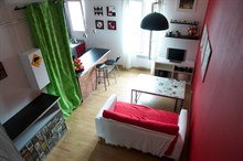 Studio meublé pour location saisonnière Paris Ménilmontant 11e