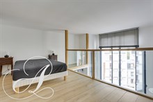 Appartement de standing en duplex de 2 pièces à louer à l'année rue Laugier à Ternes Pereire Paris 17ème