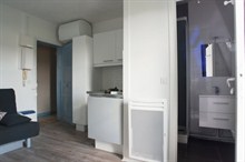 Location saisonnière d'un studio meublé refait à neuf Paris 17ème boulevard Pereire