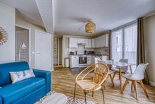 A louer à l'année meublé appartement de standing neuf de 2 pièces avec terrasse à Plaisance Pernety Paris 14ème arrondissement