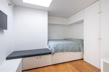 Location meublée à l'année d'un studio moderne refait à neuf pour 1 personnes à Belleville Goncourt Paris 10ème