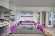 Appartement de luxe à louer meublé en bail mobilité avenue de New-York à Passy, Paris 16ème