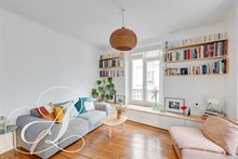 Location en courte durée à la semaine d'un appartement de 2 pièces moderne aux Buttes Chaumont Paris 19ème