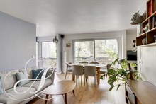 A louer en bail mobilité appartement familial de 3 chambres avec 2 balcons à La Villette Paris 19ème