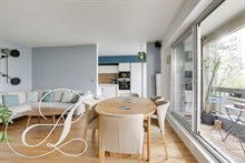 Location d'un appartement de 3 chambres pour bail mobilité à la Villette Paris 19ème