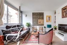 A louer meublé en bail mobilité appartement de 2 pièces de standing à Montparnasse Falguière Paris 15ème