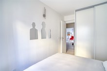 Appartement de 3 pièces avec 2 chambres doubles à louer en bail mobilité meublé dans le Marais Paris 3ème