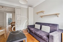 Un appartement chaleureux et bien agencé à louer en bail mobilité à Paris.
