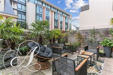 Location meublée de standing d'un F3 avec terrasse à Roland Garros Boulogne