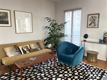 Location meublée à la semaine d'un grand appartement de 2 pièces au style design pour 2 dans le quartier Latin Panthéon Paris 5ème