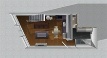 Location courte durée pour 4 d'un duplex meublé rue du Faubourg Saint Honoré Paris VIII