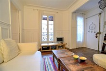 Location mensuelle d'un F2 meublé pour 4 rue Legendre Paris 17ème arrondissement