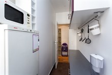 Location saisonnière d'un F2 meublé pour 4 aux Batignolles Paris 17ème arrondissement